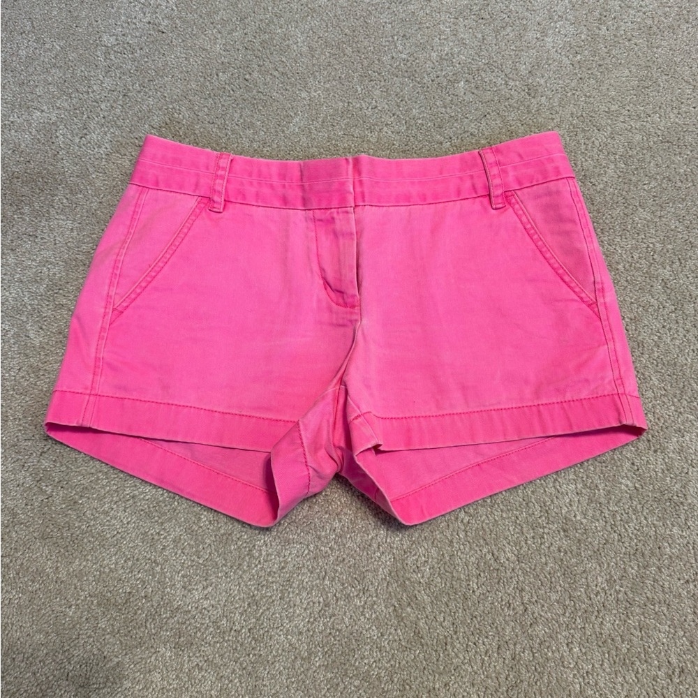 J Crew Chino Hot Pink Shorts
